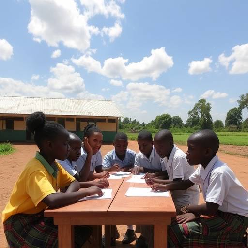 A collage of images showing Tumaini Education Initiative's activities over the years, including students learning, teachers training, and community outreach events